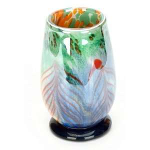 Murano Glass Blue Sommero Canteen Glass Vase 