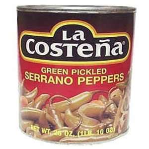 La Costena Whole Serrano Peppers, 26 Oz  Grocery & Gourmet 