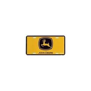  John Deere License Plate (Yellow and Black Logo 