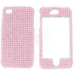 Apple iPhone 4/CDMA/4S Full Diamond Pink Protective Case 