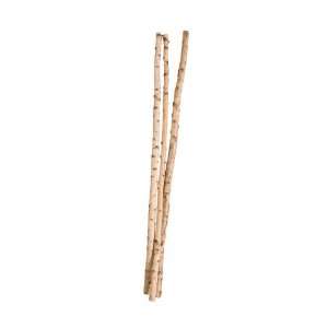  Pack of 3 Decorative Wood Birch Poles 6