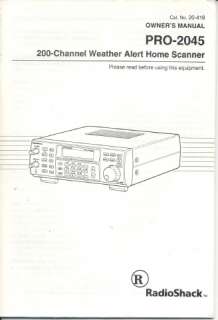    2045   SCANNER   200 Channel   Weather Alert   Mobile / Base  