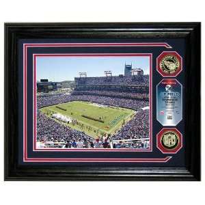 Tennessee Titans LP Field Photomint with two 24KT Gold Coins  