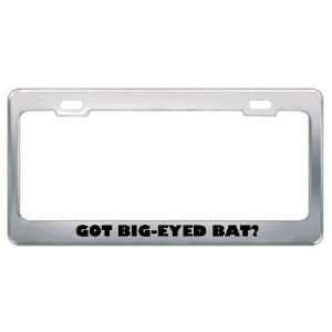 Got Big Eyed Bat? Animals Pets Metal License Plate Frame Holder Border 