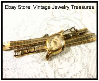Vintage Ladies Watch ELGIN 10K Gold Plated~Manual Wind~Runs  