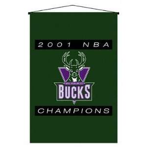  Milwaukee Bucks 2001 NBA Champions Mini Wall Hanging 