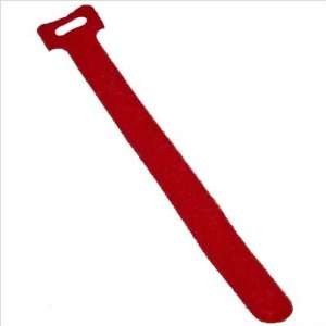  0.63 Self Stick Cable Ties in Red [Set of 10]