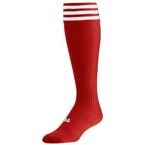  Twin City Finale Trio Stripe Soccer Socks SCARLET/WHITE M 