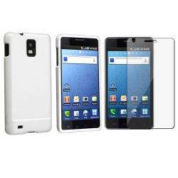 White Case/ Screen Protector for Samsung Infuse 4G  