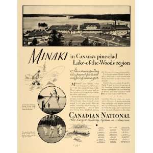  1931 Ad Canadian National Railway System Minaki Canada 