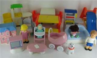   Of Little Tikes Dollhouse Furniture & Dolls Picnic Table Slide Chairs
