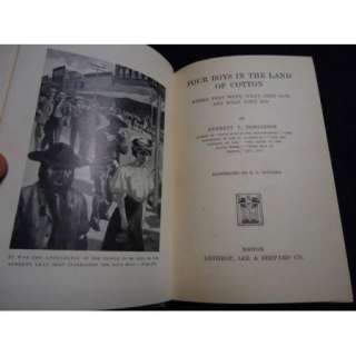 ORIGINAL 1ST ED 1907 BLACK AMERICANA COVER   FOUR BOYS IN THE LAND OF 