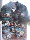 ky s made in hawaii shirt large hibiscius flower jeep ilands palm tree 