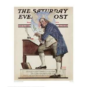 Norman Rockwell   Ben Franklin Giclee 
