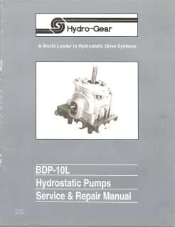   Gear Hydrostatic Pumps Service & Repair Manual 1994 Lawn Garden Farm