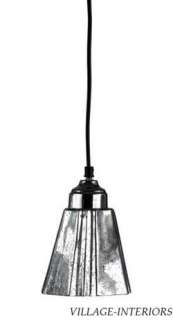 BENSON MERCURY GLASS INDUSTRIAL BALLARD VINTAGE DESIGN PENDANT LAMP 