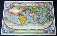   Ortelius Antique World Map   Rare Edition only 14 Known Examples