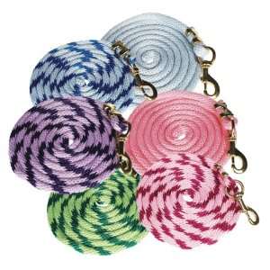 Premium Pastel Poly Lead Ropes with Snap, Pastel Pink,Lilac,Pastel 