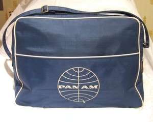 Vintage Pan Am PanAm PAA Canvas Travel Tote Bag  
