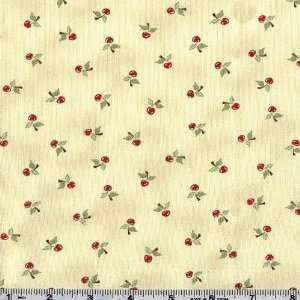   Party Time Cherries Cream Fabric By The Yard Arts, Crafts & Sewing