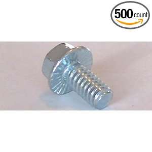  3/8 16 X 1/2 Serrated Hex Flange Screws / Unslotted / 18 8 