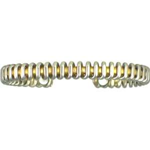 Silver Coil   Copper Magnetic Therapy Bracelet   Made in USA (lub761 