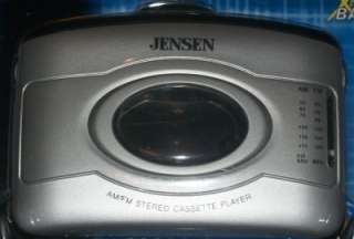 Jensen SCR 60 Stereo Cassette Player AM/FM Radio Xtra Bass New 
