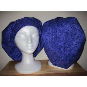  Womens Bouffant Scrub Cap, Adjustable, Sparkley Purple 