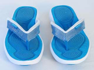 Reebok Easytone Womens Blue Toning Thong Sandals Flip Flops Womens 9 