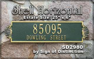   Size Address Plaque holds up to 22 characters EACH on Lines 1 & 2