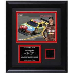   Busch Framed 6x8 Photographs with Race Tire and Personalized Nameplate