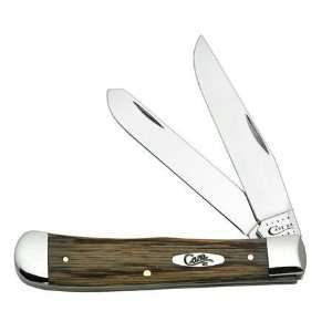   Case Cutlery Oak Flat Grain Trapper pocket knife Patio, Lawn & Garden