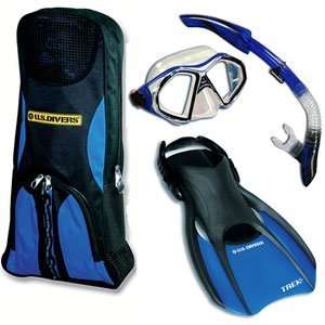  US Divers Admiral Deluxe Snorkeling Set (mens size 7 10 