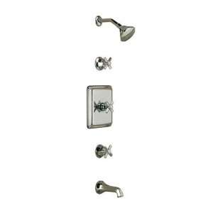Sign of the Crab P0976C Chrome Thermostatic Tub and Shower Set with De