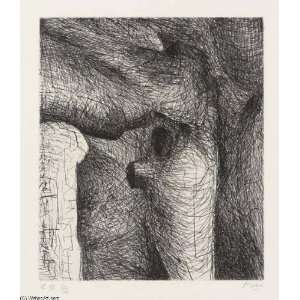     Henry Moore   32 x 36 inches   Plate IX, from Elephant Skull Album