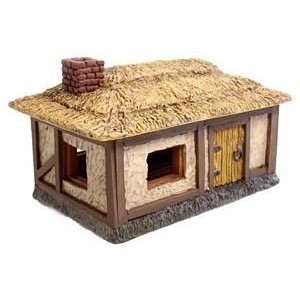  Thatch Roof Timber Cottage Miniature Terrain Toys & Games