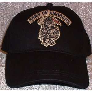  SONS OF ANARCHY SOA Grim Reaper Embroidered Baseball Cap 