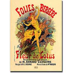 Jules Cheret Folies Bergere Fleur de Lotus Art  