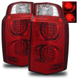  06 07 Jeep Commader Red/Clear LED Tail Lights Automotive