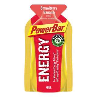 Powerfood Powerbar Power Gel 24Pk Strawberry Banana  