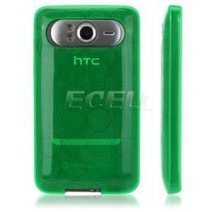  Ecell   GREEN SILICONE RUBBER GEL SKIN CASE COVER FOR HTC 