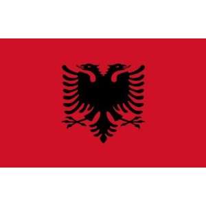  4 ft. x 6 ft. Albania Flag with Brass Grommets Patio 