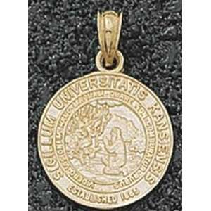Kansas Jayhawks 14K Gold University Seal 5/8 Pendant