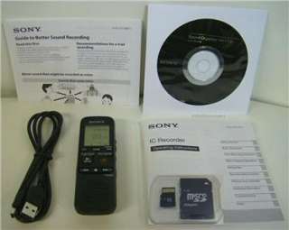 2GB SONY Digital Voice Recorder with 16GB micro SD Card   record over 