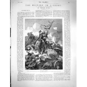   1878 Scene Battle Sedan Dying Heromis White Flag War
