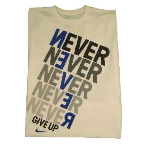  NIKE Mens T Shirt NEVER GIVE UP Size 3XL XXXL Sports 