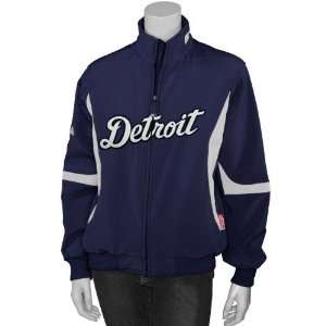  Majestic Detroit Tigers Navy Blue Ladies Therma Base Premier Jacket 