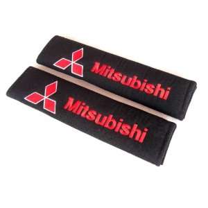  10 Mitsubishi Logo Car Seat Belt Shoulder Pads(2 Pcs Set 