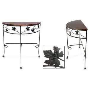  Wrought iron console table, Mexican Ivy