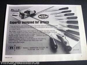 Dexter Knives by Russell Harrington 1978 Print Ad  